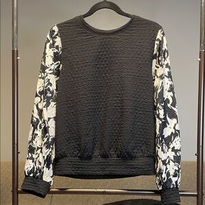 Elegant Black and White Women's Sweater